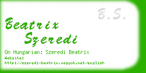 beatrix szeredi business card